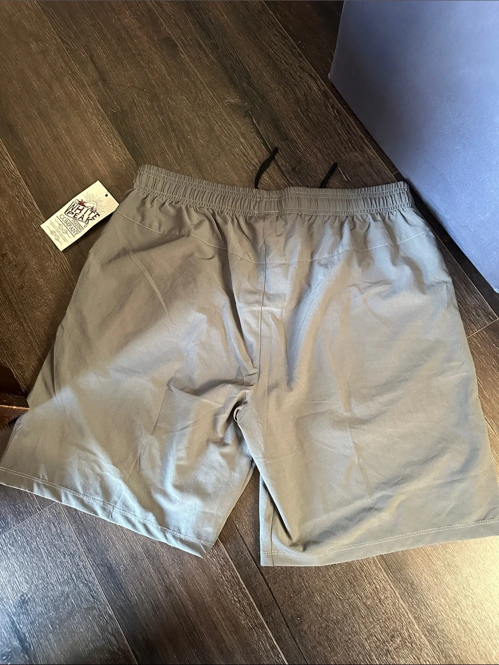 Light Gray Performance Shorts with Zippered Pockets
